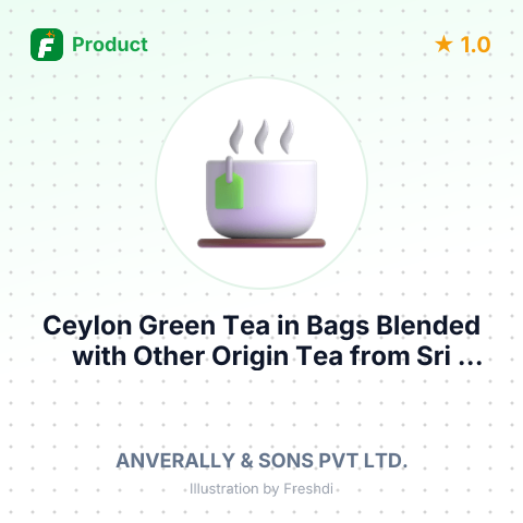 Ceylon Green Tea in Bags Blended with Other Origin Tea – summary card, no photo uploaded yet