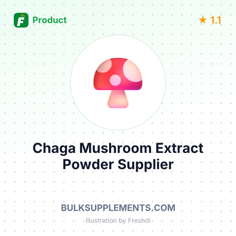 Chaga Mushroom Extract Powder – summary card, no photo uploaded yet