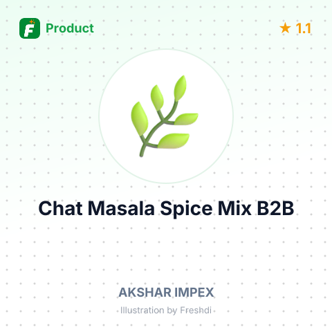 Chat Masala Spice Mix – summary card, no photo uploaded yet