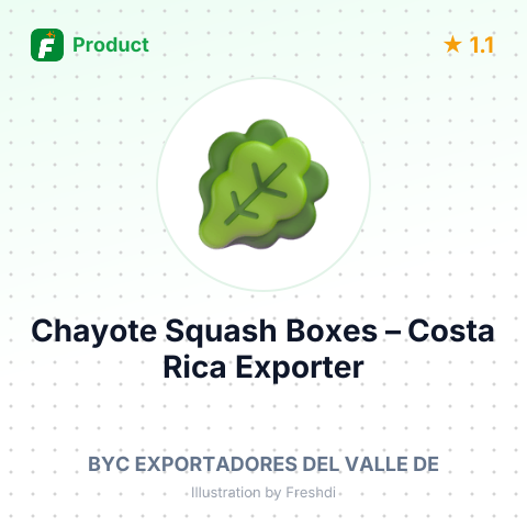 Chayote Squash Boxes – summary card, no photo uploaded yet