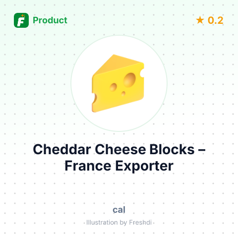 Cheddar Cheese Blocks – summary card, no photo uploaded yet