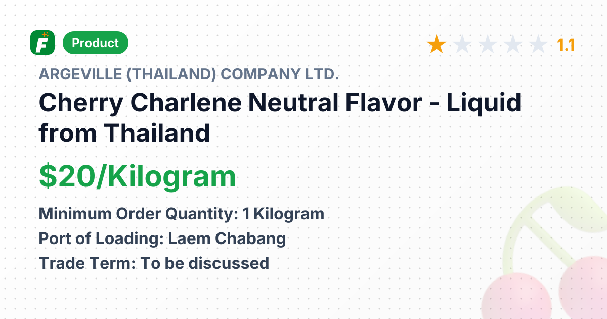 Cherry Charlene Neutral Flavor - Liquid – product summary card, no photo uploaded yet