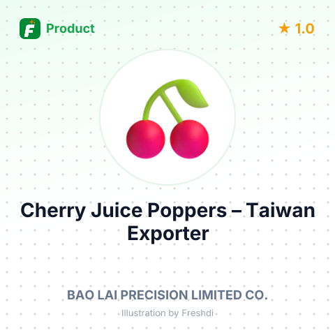 Cherry Juice Poppers – summary card, no photo uploaded yet