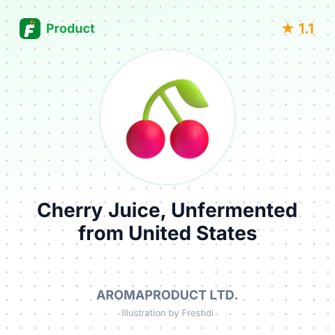 Cherry Juice, Unfermented – summary card, no photo uploaded yet