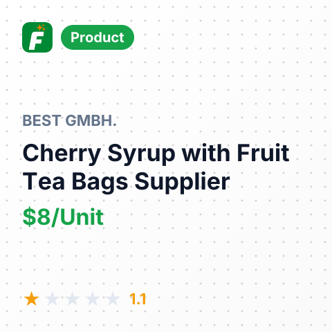 Cherry Syrup with Fruit Tea Bags – summary card, no photo uploaded yet