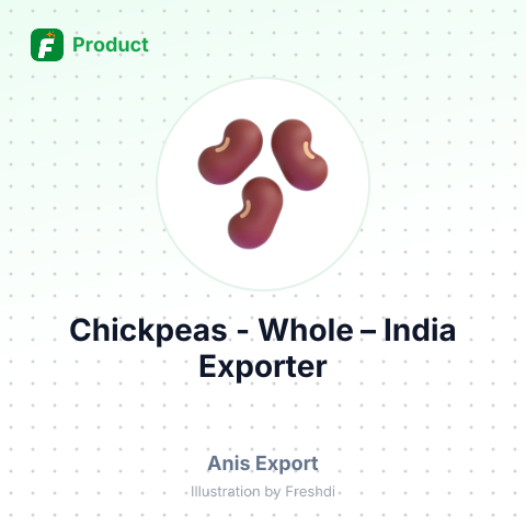 Chickpeas - Whole (Kabuli) – summary card, no photo uploaded yet