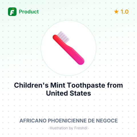 Children's Mint Toothpaste – summary card, no photo uploaded yet