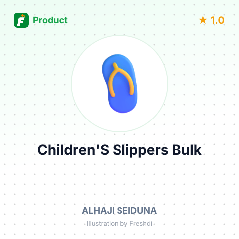 Children's Rubber Slippers – summary card, no photo uploaded yet