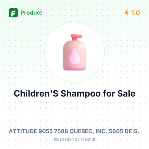 Children's Shampoo Vanilla and Pear 473ml – summary card, no photo uploaded yet