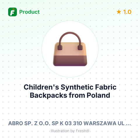 Children's Synthetic Fabric Backpacks – summary card, no photo uploaded yet