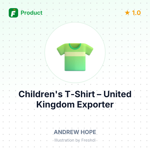 Children's T-Shirt – summary card, no photo uploaded yet