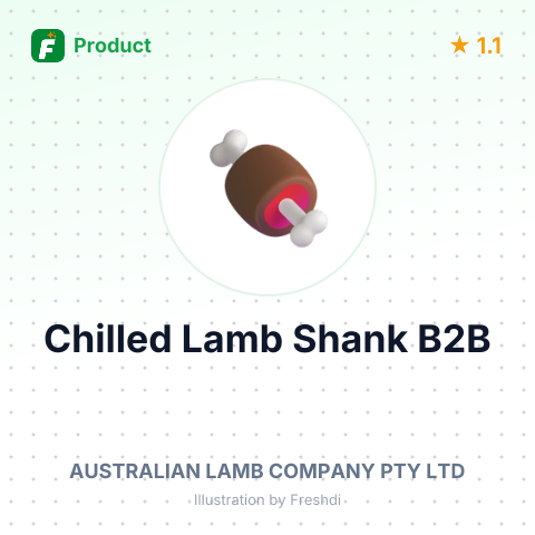 Chilled Bone-In Lamb Hind Shank – summary card, no photo uploaded yet