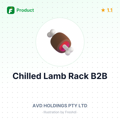 Chilled Bone-in Lamb Rack – summary card, no photo uploaded yet