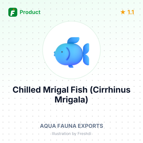 Chilled Mrigal Fish (Cirrhinus Mrigala) – summary card, no photo uploaded yet