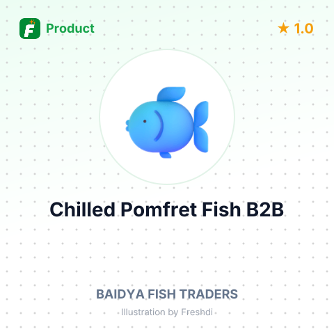 Chilled Pomfret Fish – summary card, no photo uploaded yet