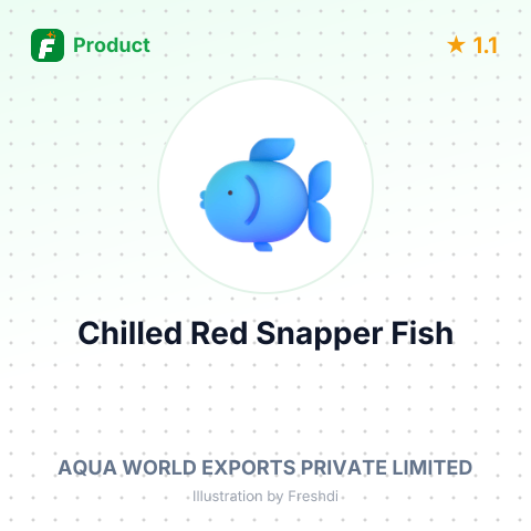 Chilled Red Snapper Fish – summary card, no photo uploaded yet