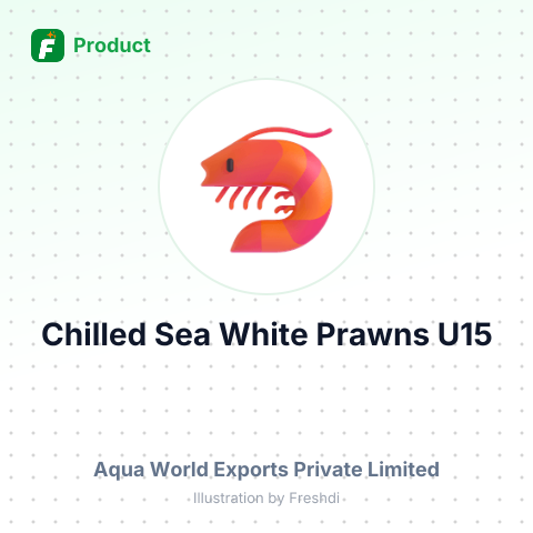 Chilled Sea White Prawns U15 – summary card, no photo uploaded yet