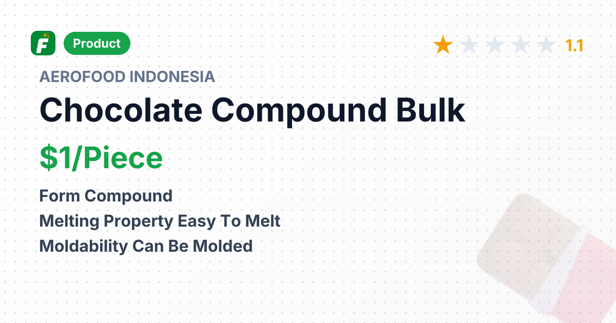 Chocolate Compound – product summary card, no photo uploaded yet