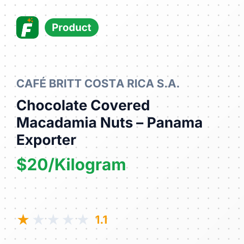 Chocolate Covered Macadamia Nuts – summary card, no photo uploaded yet