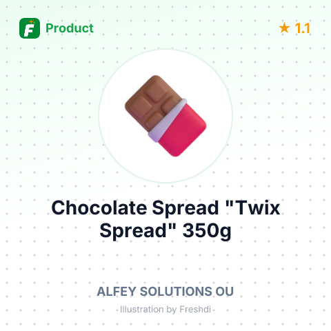 Chocolate Spread "Twix Spread" 350g – product summary card, no photo uploaded yet