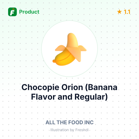 Chocopie Orion (Banana Flavor and Regular) – summary card, no photo uploaded yet