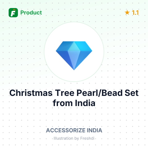 Christmas Tree Pearl/Bead Set – summary card, no photo uploaded yet