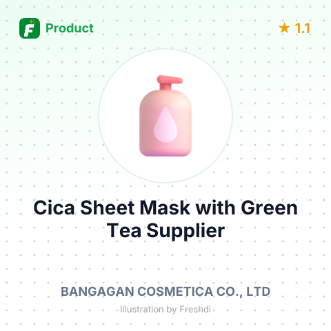 Cica Sheet Mask with Green Tea – summary card, no photo uploaded yet