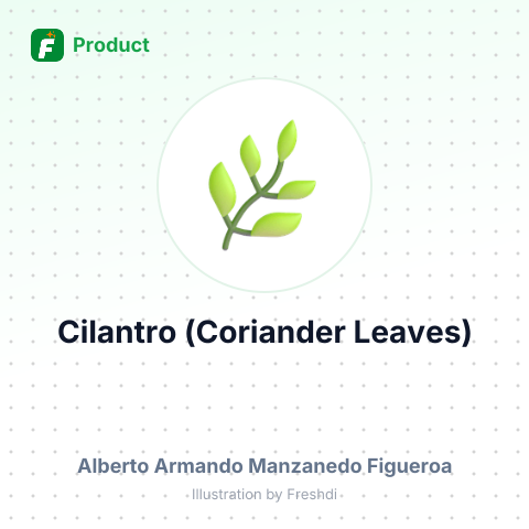 Cilantro (Coriander Leaves) – summary card, no photo uploaded yet