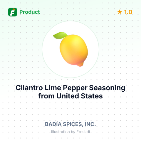 Cilantro Lime Pepper Seasoning – summary card, no photo uploaded yet