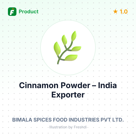 Cinnamon Powder (Cassia) – summary card, no photo uploaded yet