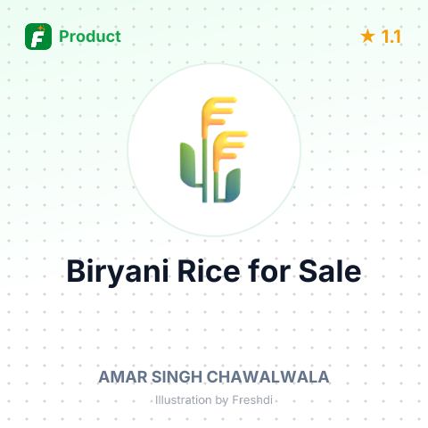 Classic Biryani Rice (Non Basmati) – summary card, no photo uploaded yet