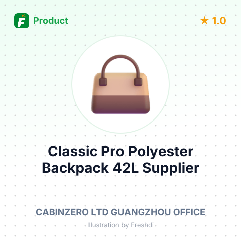 Classic Pro Polyester Backpack 42L – summary card, no photo uploaded yet