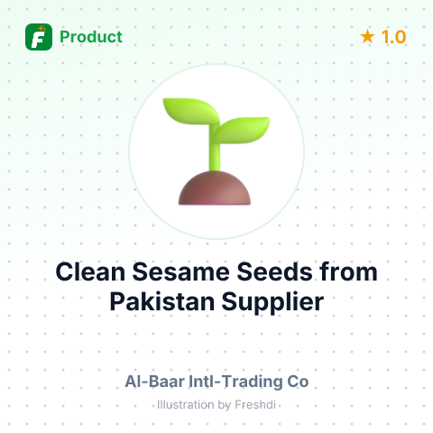 Clean Sesame Seeds from Pakistan – summary card, no photo uploaded yet