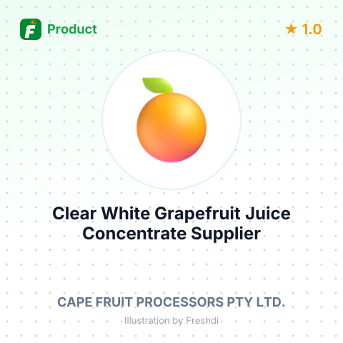 Clear White Grapefruit Juice Concentrate – summary card, no photo uploaded yet