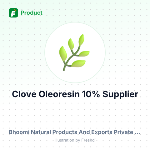 Clove Oleoresin 10% – summary card, no photo uploaded yet