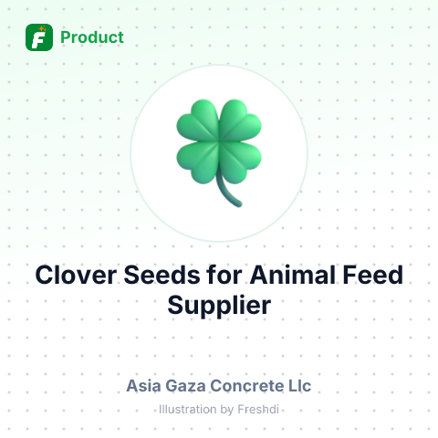 Clover Seeds for Animal Feed – product summary card, no photo uploaded yet