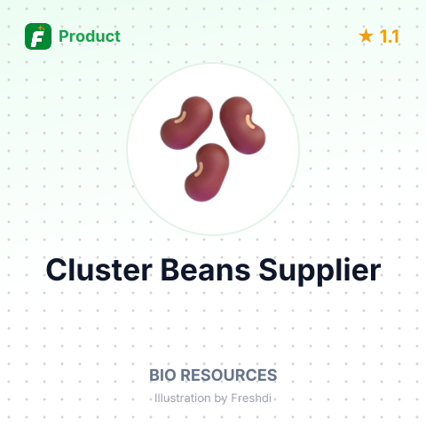 Cluster Beans (Yard Long Bean) – summary card, no photo uploaded yet