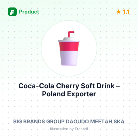 Coca-Cola Cherry Soft Drink – summary card, no photo uploaded yet