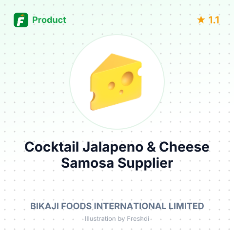 Cocktail Jalapeno & Cheese Samosa – summary card, no photo uploaded yet