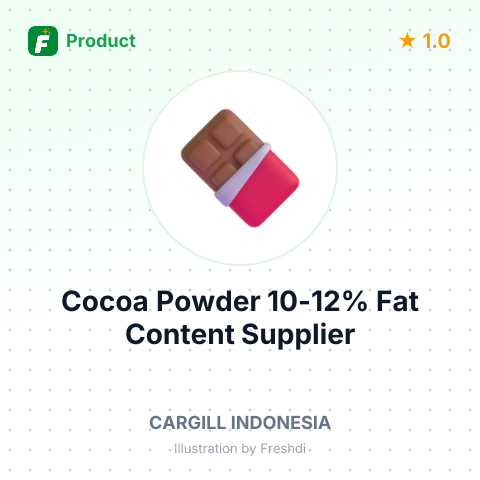 Cocoa Powder 10-12% Fat Content – product summary card, no photo uploaded yet