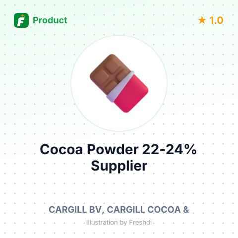 Cocoa Powder 22-24% – product summary card, no photo uploaded yet