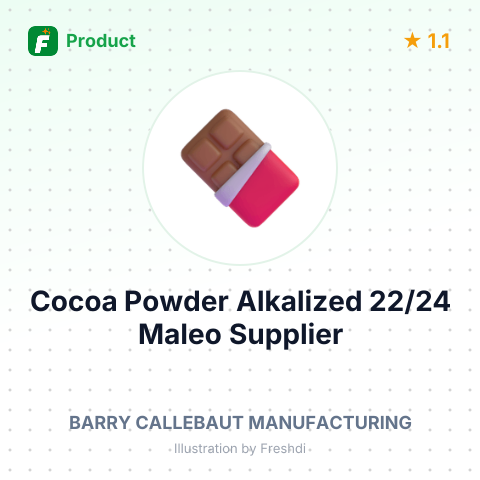 Cocoa Powder Alkalized 22/24 Maleo – product summary card, no photo uploaded yet