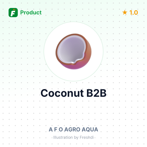 Coconut – summary card, no photo uploaded yet