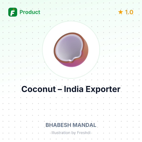 Coconut – summary card, no photo uploaded yet