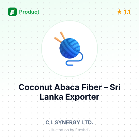 Coconut Abaca Fiber – summary card, no photo uploaded yet