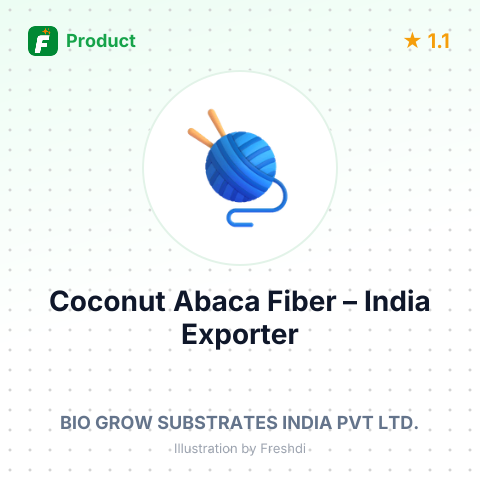 Coconut Abaca Fiber – summary card, no photo uploaded yet