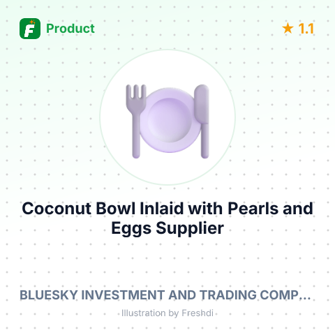 Coconut Bowl Inlaid with Pearls and Eggs – summary card, no photo uploaded yet