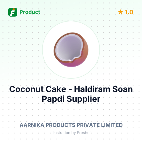 Coconut Cake - Haldiram Soan Papdi – summary card, no photo uploaded yet