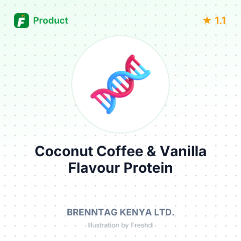 Coconut, Coffee & Vanilla Flavour Protein Concentrate – summary card, no photo uploaded yet