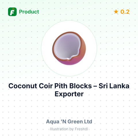 Coconut Coir Pith Blocks – summary card, no photo uploaded yet